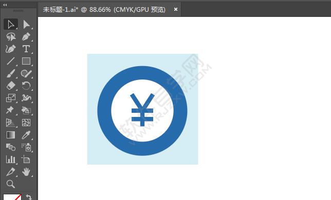 ai畫收銀標(biāo)識的方法