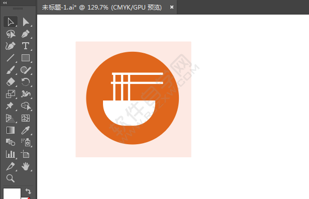 ai繪制面食標(biāo)識的方法