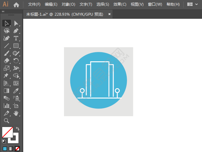 ai繪制大樓標(biāo)識的方法