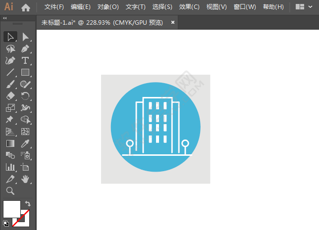 ai繪制大樓標(biāo)識的方法