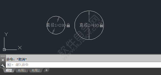 cad怎么標(biāo)出約束圓的尺寸