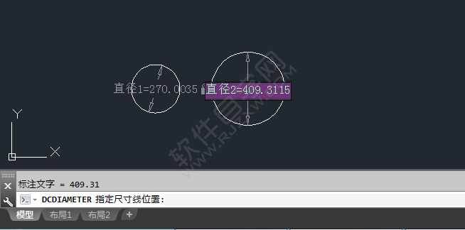 cad怎么標(biāo)出約束圓的尺寸