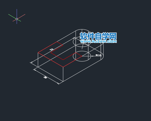 CAD倒角差集實(shí)體練習(xí)