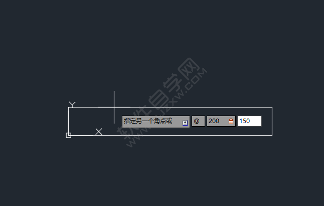 cad畫矩形從坐標原點開始