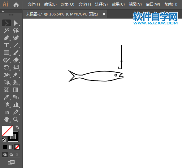 ai怎么設(shè)計(jì)禁止釣魚標(biāo)識(shí)圖