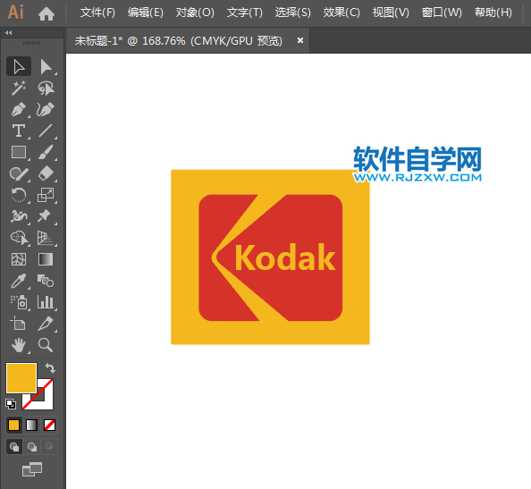 ai怎么設(shè)計(jì)Kodak標(biāo)志矢量圖