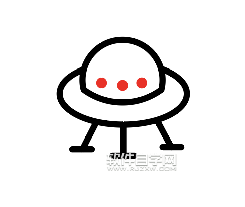 ai怎么畫(huà)一個(gè)外星飛船圖標(biāo)