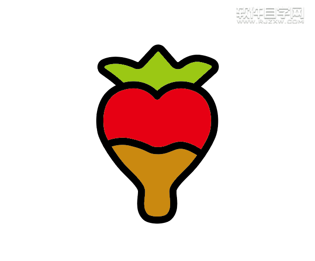 ai怎么畫(huà)一顆心形草莓