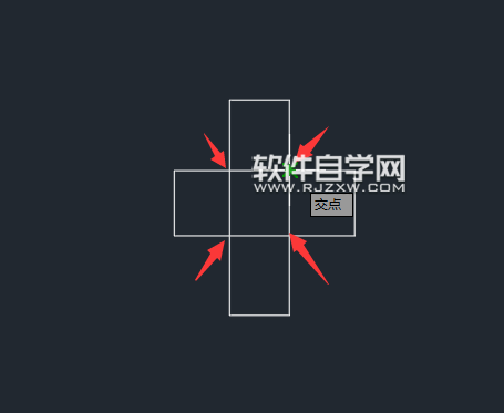 CAD2019怎么捕捉交點(diǎn)繪圖