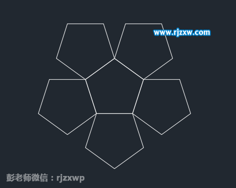 CAD怎么以邊畫多邊形。