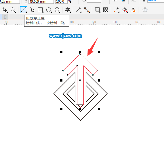 利用CDR偏移路徑設(shè)計(jì)LOGO