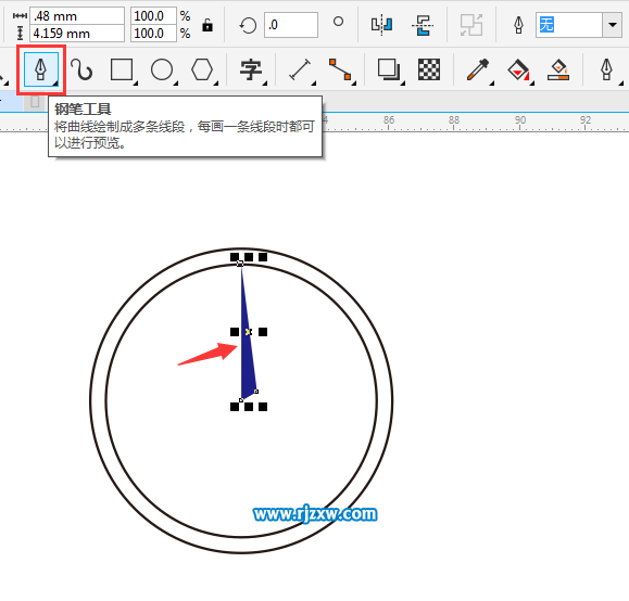 CDRX8設(shè)計(jì)奔馳標(biāo)志LOGO教程