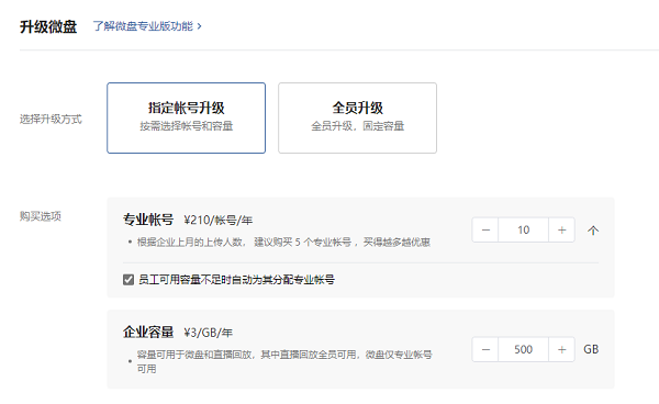 企業(yè)微信一年的費用要多少